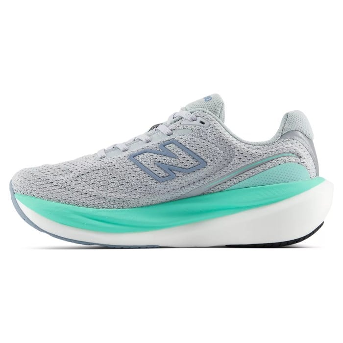 New Balance 1080v15 - Womens Running Shoes - Light Zinc Blue/Bright Mint - image 2