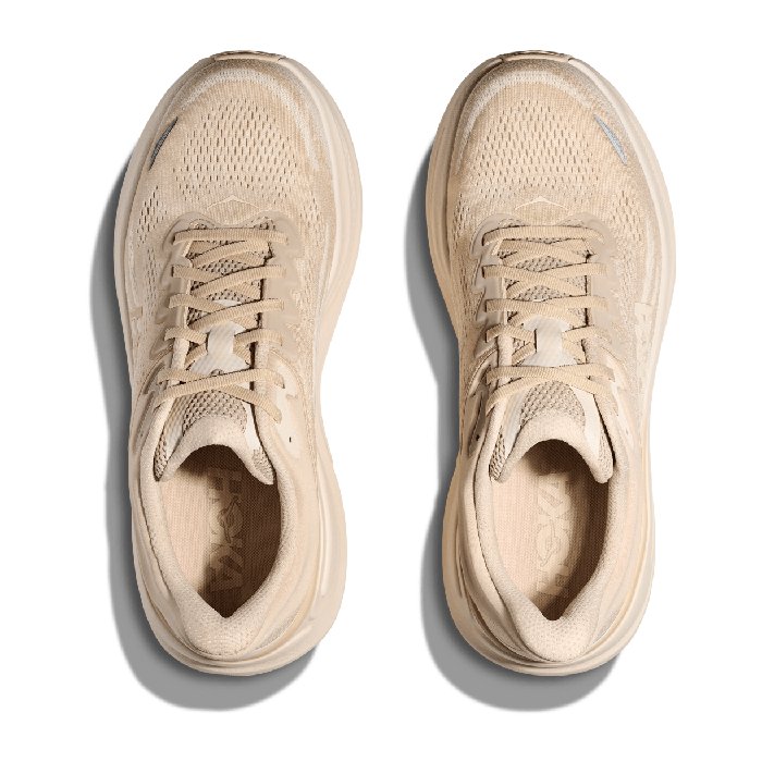 Hoka Bondi 9 - Mens Running Shoes - Oatmeal/Oat Milk