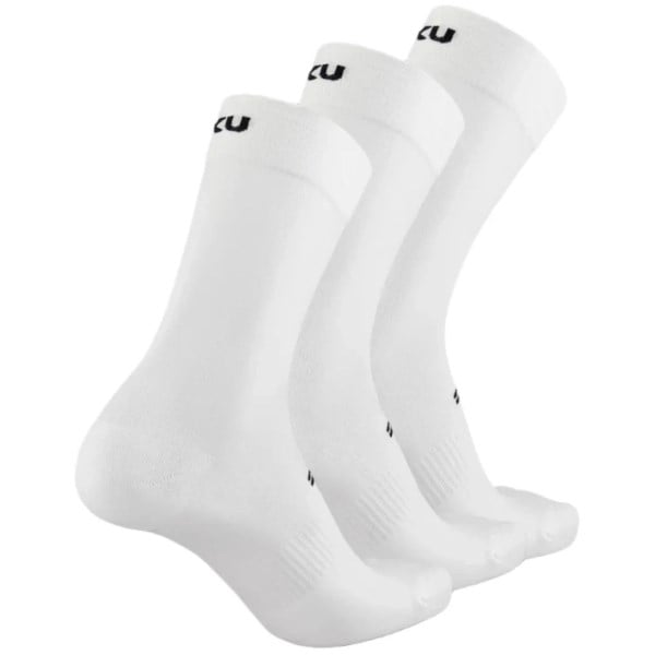 2XU Performance Unisex Training Crew Socks - 3 Pairs - White/Black