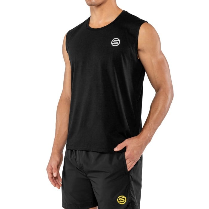 Skins Activewear Mens Singlet - Black