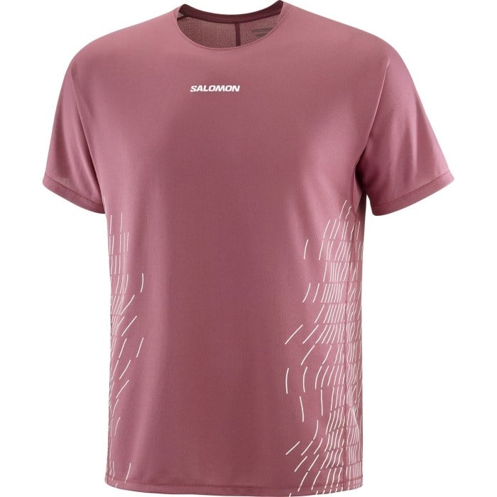 Salomon Sense Aero Mens Graphic T-Shirt - Nocturne/Whisper White
