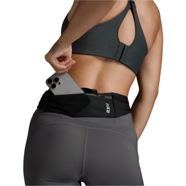 2XU Unisex Run Belt Bag - Black/White