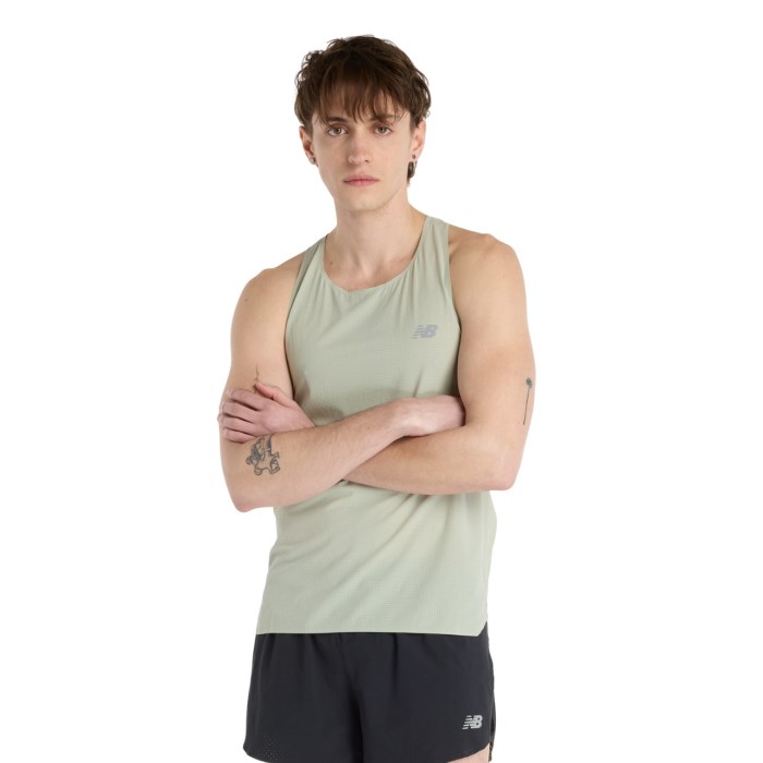 New Balance Race Day Ultra Light Mens Running Singlet - Garter Sn