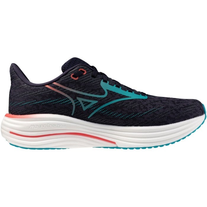 Mizuno Wave Rider 29 - Mens Running Shoes - Odyssey Grey/Capri Breeze/Calypse Coral