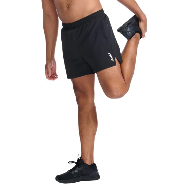 2XU Aspire 5 Inch Mens Running Shorts - Black/White