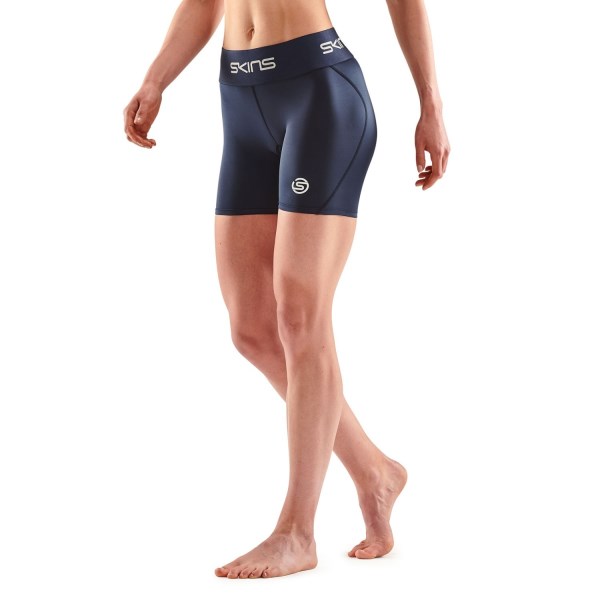 Skins Series-1 Womens Compression Shorts - Navy Blue