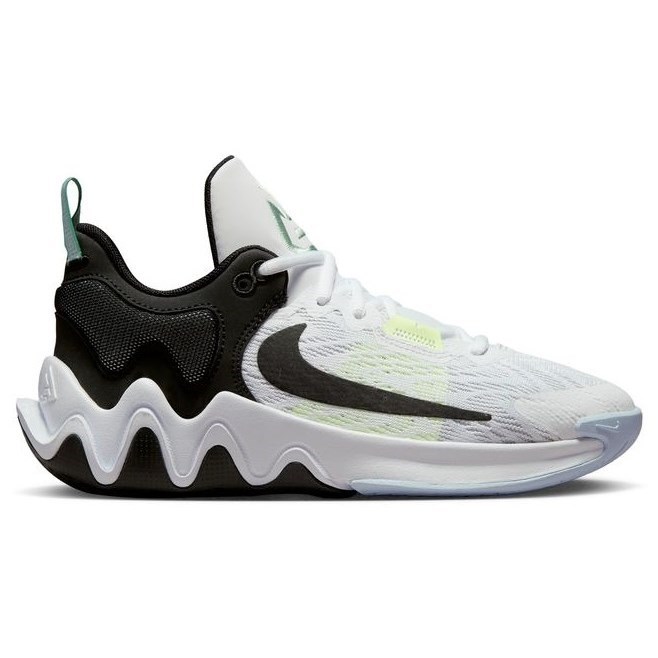 Nike Giannis Immortality 2 GS - Kids Basketball Shoes - White/Black/Barely Volt/Grey Fog