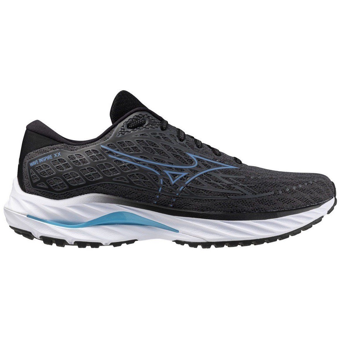 Mizuno Wave Inspire 20 - Mens Running Shoes - Iron Gate/Parisian Blue/Black