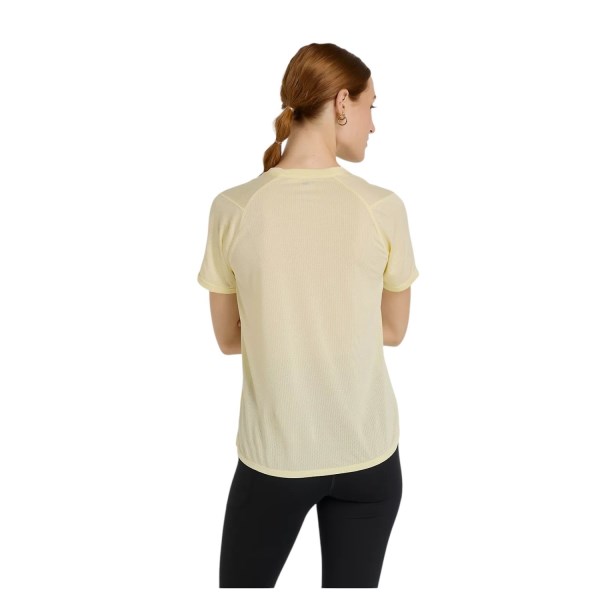 New Balance Athletics Womens Running T-Shirt - Pint Parchment