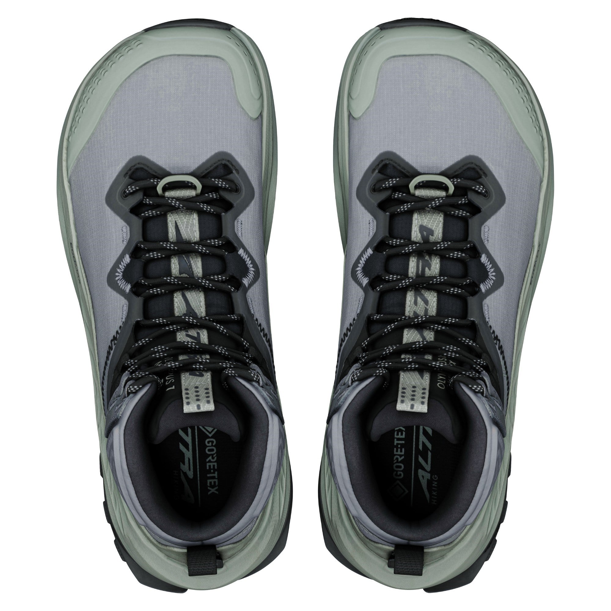 Altra Olympus 7 Mid GTX - Womens Hiking Shoes - Castlerock Black/Agave Green - image 4