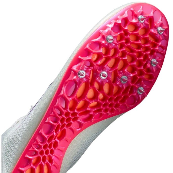 Nike Zoom Superfly Elite 2 FK - Unisex Sprint Spikes - White/Obsidian/Bright Crimson