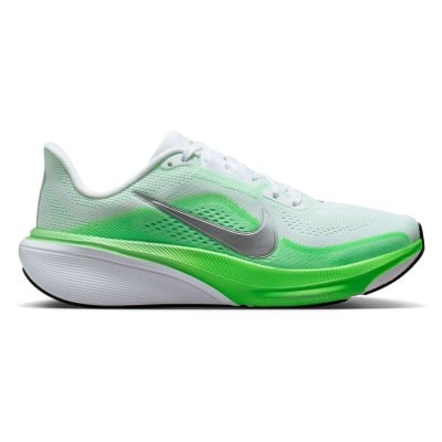 Nike Pegasus 42 - Womens Running Shoes - White/Metallic Silver/Green Strike