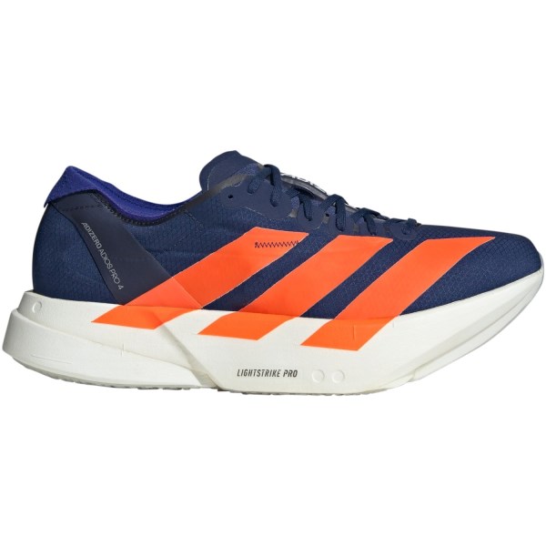 adidas Adizero Adios Pro 4 - Mens Racing Shoes - Dark Blue/Impact Orange/Lucid Blue