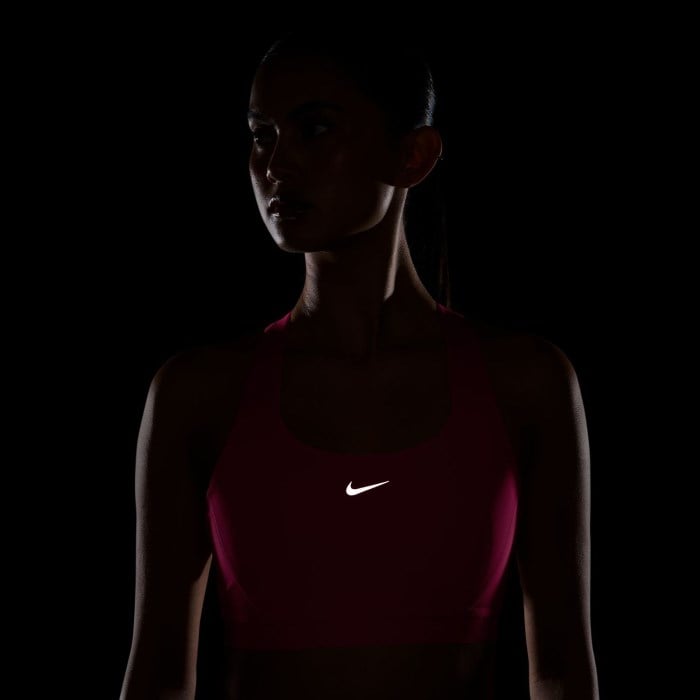 Nike Swift Womens High-Support Lightly Lined Sports Bra - Hyper Pink/Reflective Silver - image 6