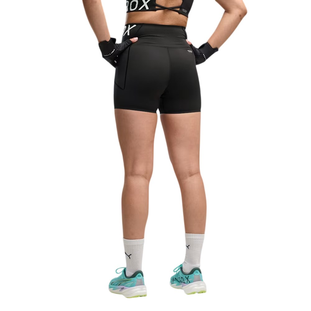 Puma x Hyrox PWRMode Womens 4 Inch Short Tights - Puma Black - image 2