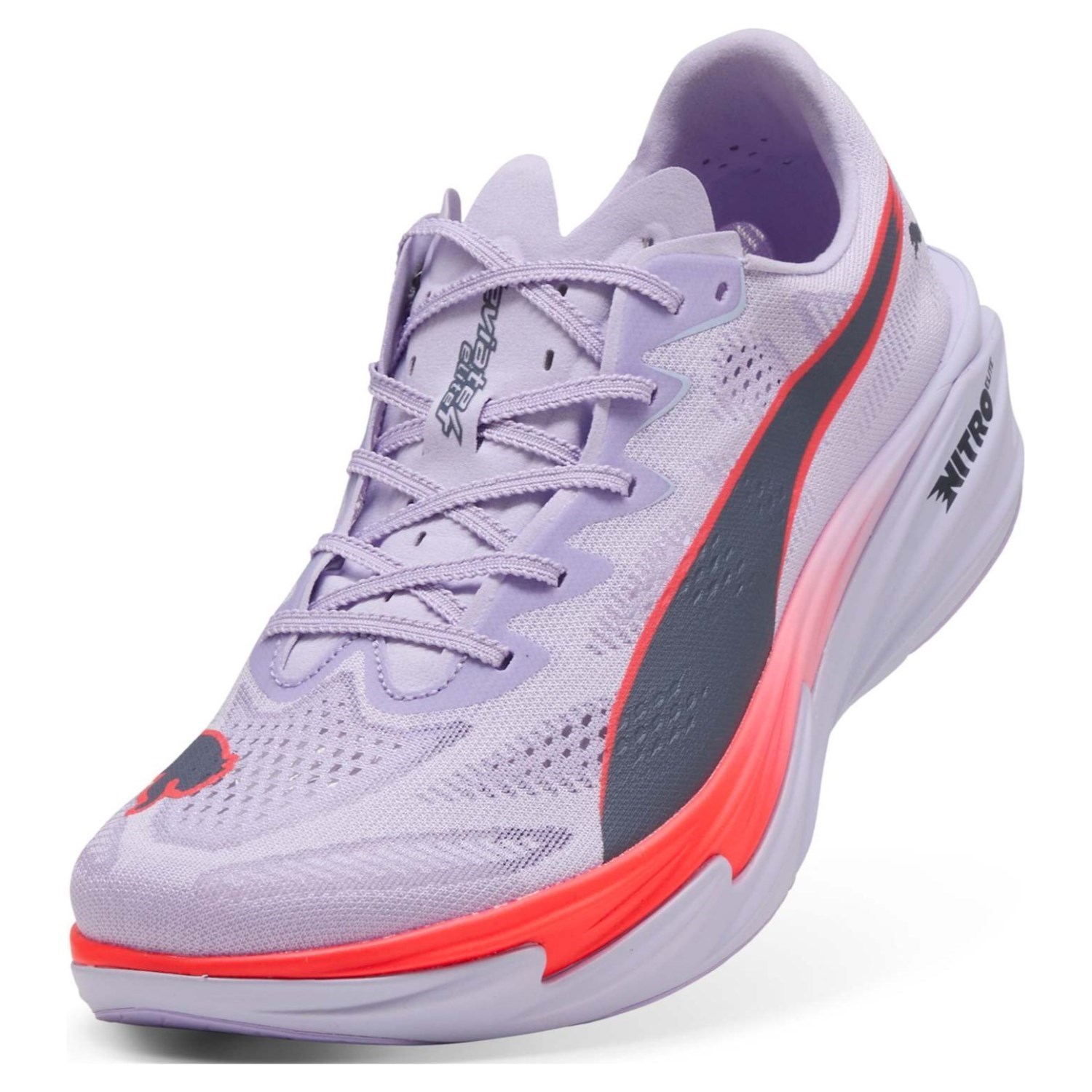Puma Deviate Nitro Elite 4 - Mens Running Shoes - Light Lavender/Ultra Red/Inky Depths - image 4