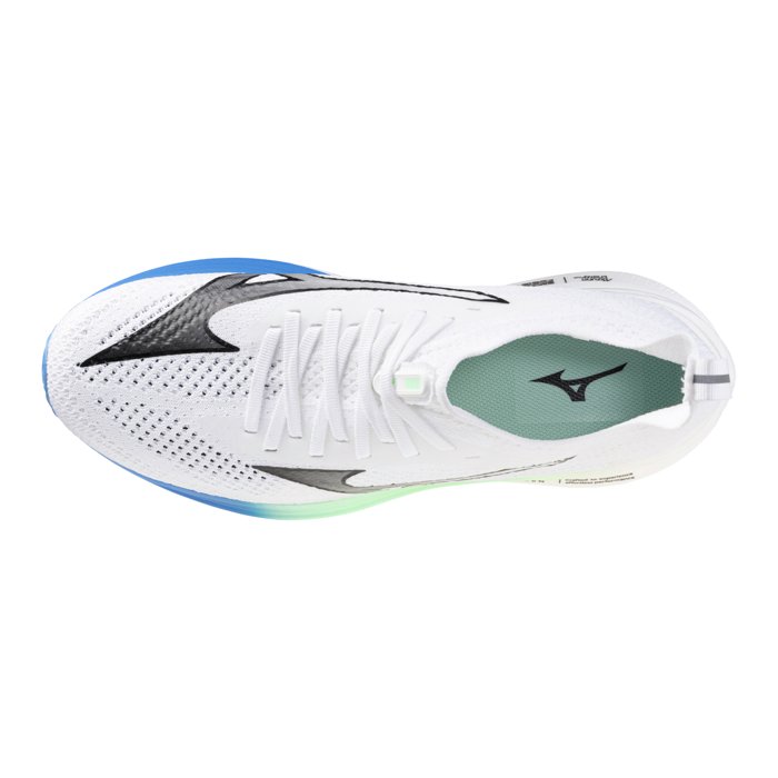 Mizuno Neo Zen - Mens Running Shoes - White/Black/Frontier Blue