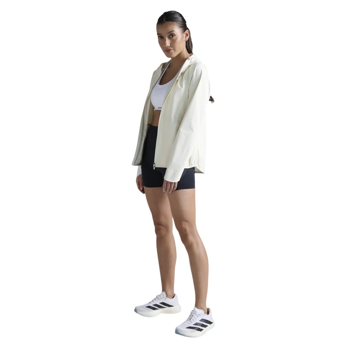 2XU Ignition Shield Womens Waterproof Jacket - Chalk/White Reflective - image 6