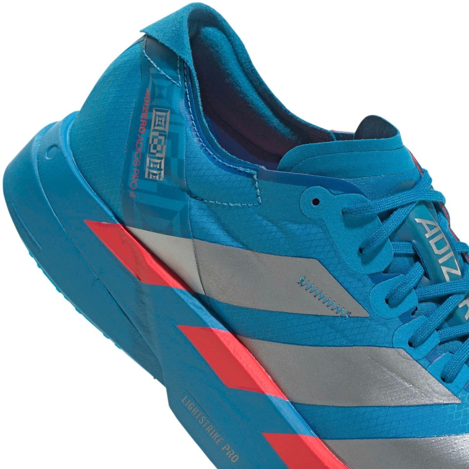 adidas Adizero Adios Pro 4 - Mens Racing Shoes - Solar Blue/Silver Metallic/Lucid Blue