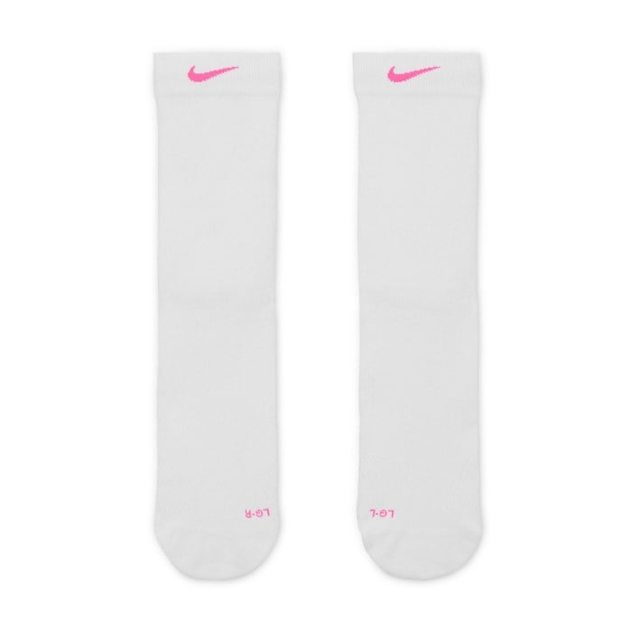 Nike Running Lightweight Crew Socks - White/Black/Pure Platinum/Hyper Pink
