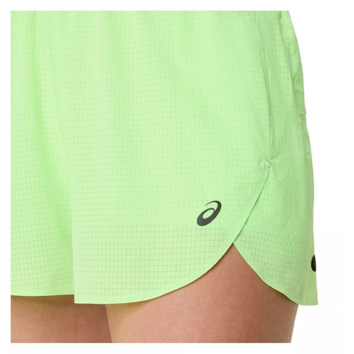 Asics MetaRun Womens Split Shorts - Illuminate Green