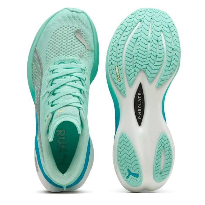 Puma Deviate Nitro 3 - Womens Running Shoes - Mint Melt/Speed Blue