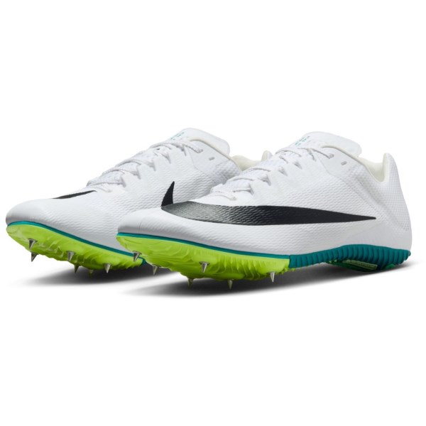 Nike Zoom Rival Sprint - Unisex Sprint Spikes - White/Black/Bright Spruce/Vapor Green
