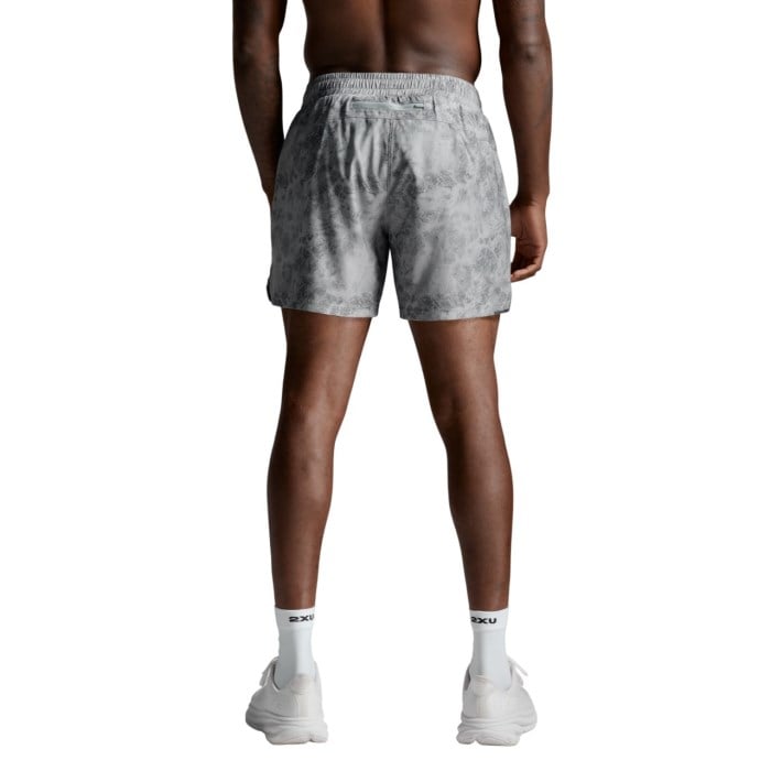 2XU Aero 5 Inch Mens Running Shorts - Weathervane Marble/Black Reflective