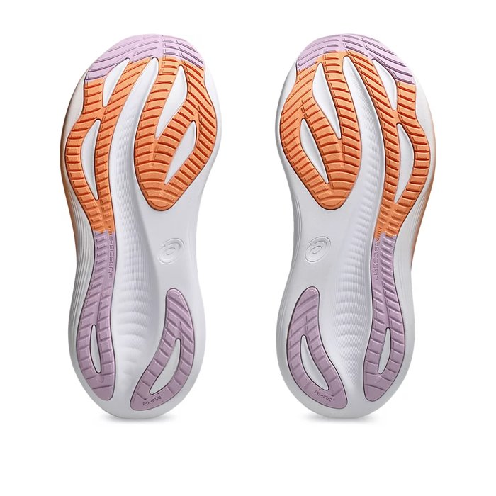 Asics Gel Nimbus 27 - Womens Running Shoes - White/Light Ube