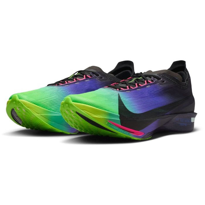 Nike Streakfly 2 - Mens Racing Shoes - Dark Obsidian/Black/Electric Green