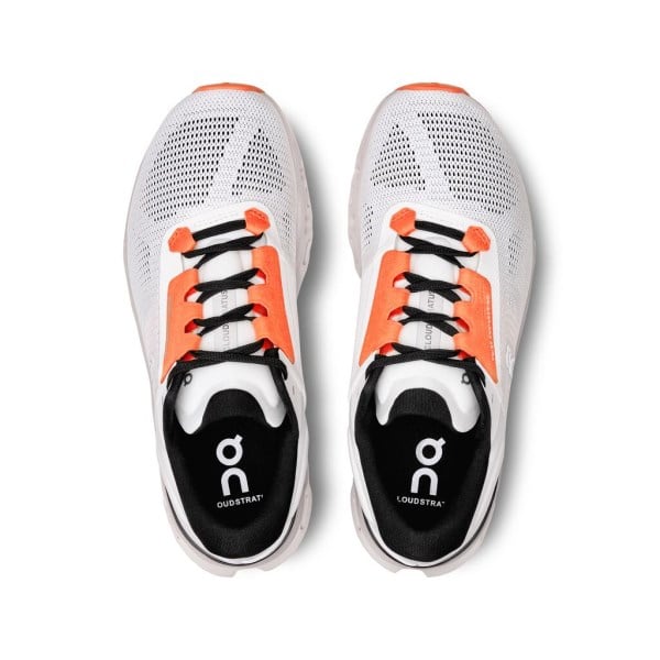 On Cloudstratus 3 - Womens Running Shoes - White/Sand