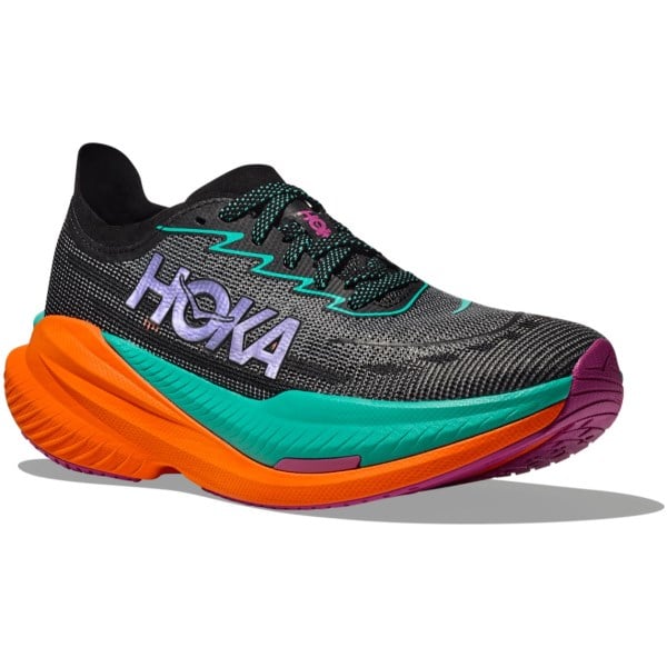 Hoka Mach X 2 - Womens Running Shoes - Black/Electric Aqua