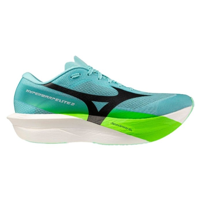 Mizuno Hyperwarp Elite 2 - Unisex Racing Shoes - Rinsing Rivulet/Black/Lime Burst