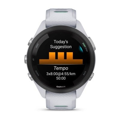 Garmin Forerunner 265S - AMOLED GPS Running Smartwatch - Whitestone