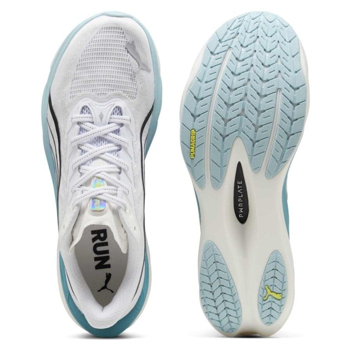 Puma Deviate Nitro 4 - Mens Running Shoes - Puma White/Fresh Water