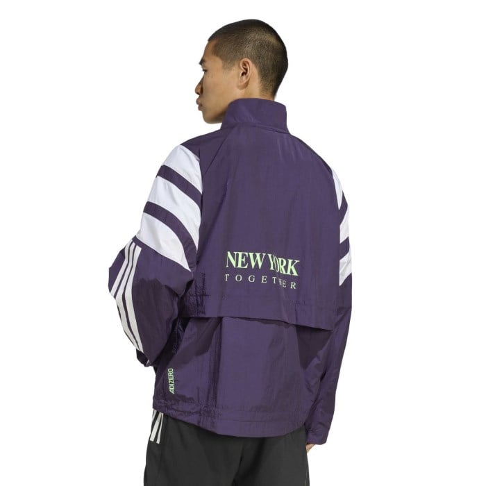 adidas Adizero Mens NYC Running Jacket - AFH3/Purple/Aurora Plum
