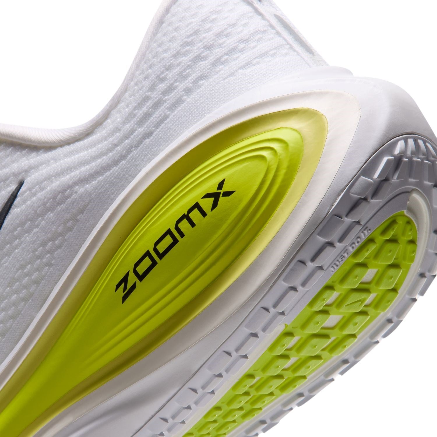 Nike Vomero Plus - Mens Running Shoes - White/Black/Lemon Venom/Electric Yellow - image 9