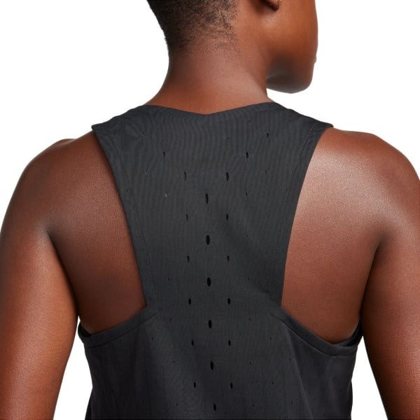 Nike Dri-Fit Aeroswift Womens Running Singlet - Black/White