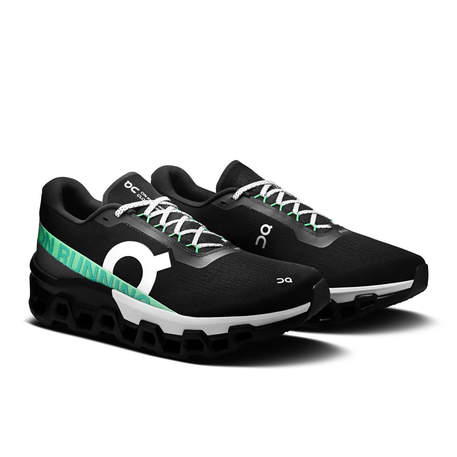 On Cloudmonster 2 - Mens Running Shoes - Black/Glacier