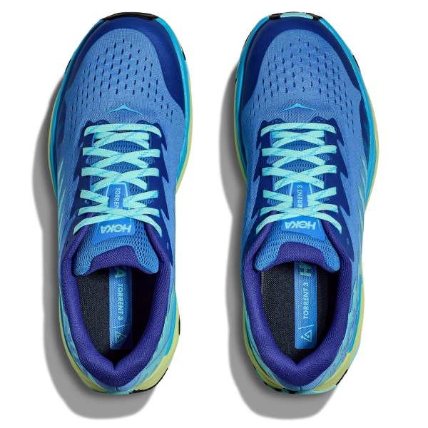Hoka Torrent 3 - Mens Trail Running Shoes - Virtual Blue/Lettuce