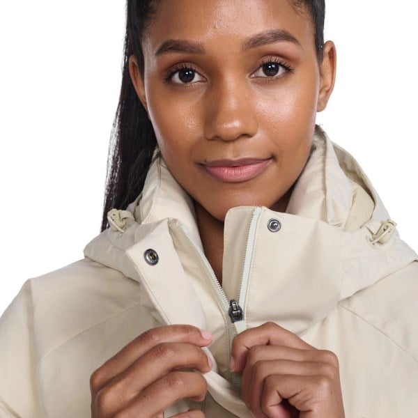 2XU Commute Womens Longline Insulation Jacket - Linen/White