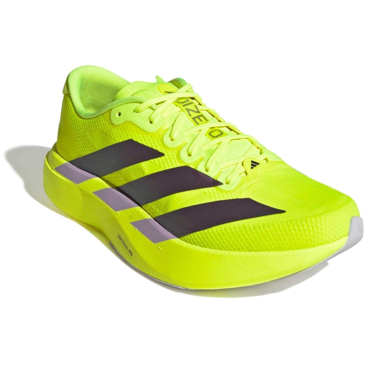 adidas Adizero Evo SL Woven - Mens Running Shoes - Solar Yellow/Aurora Plum/Powder Plum