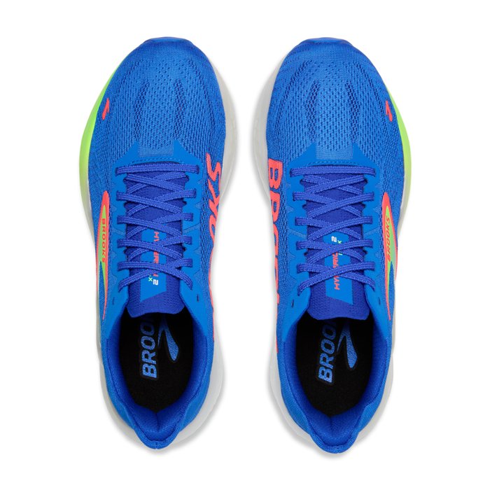 Brooks Hyperion Max 2 - Mens Running Shoes - Cobalt/Green Gecko/Limp