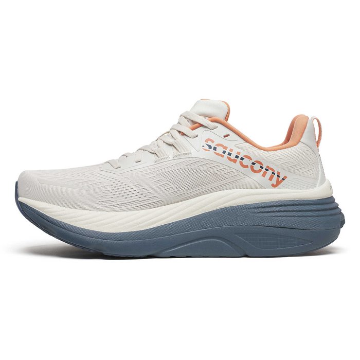 Saucony Hurricane 24 - Mens Running Shoes - Vanilla/Dusk