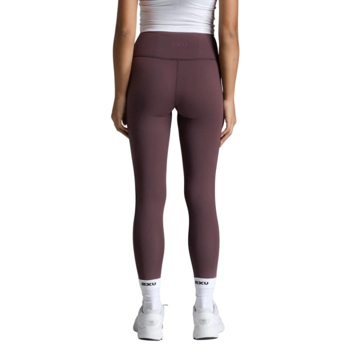 2XU Form Soft Touch Hi-Rise Womens Compression Tights - Raisin/Raisin
