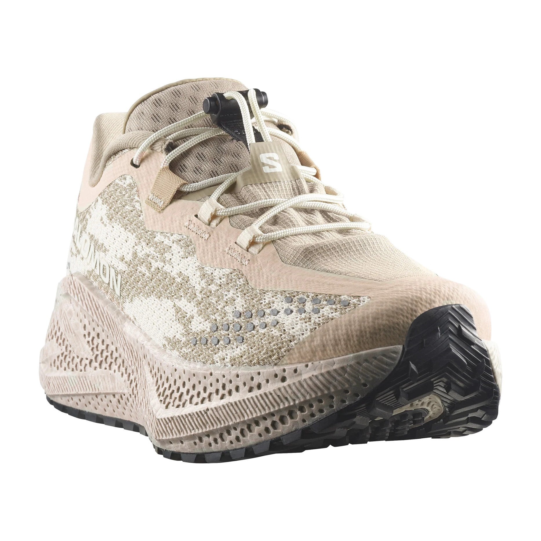 Salomon Aero Glide 4 GRVL - Womens Running Shoes - Tapioca/Desert Tan/Burbo - image 6