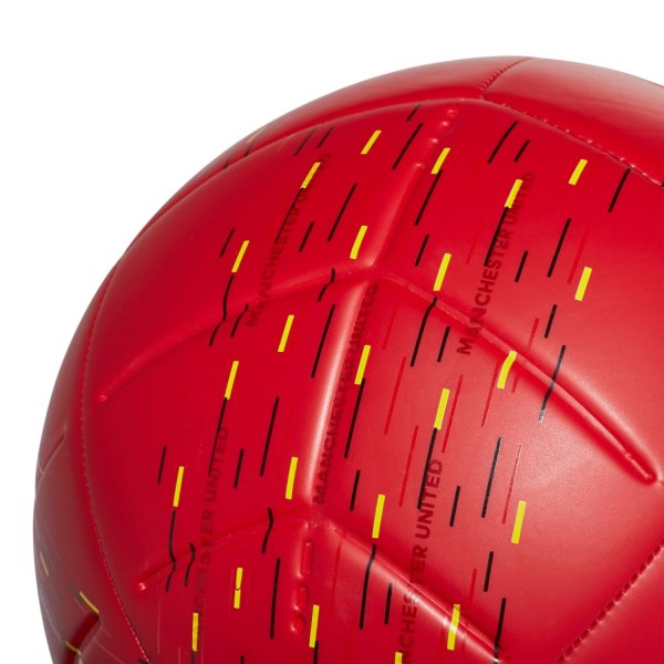 Adidas Manchester United FC Soccer Ball - Size 5 - Power Red/Black/Yellow/White