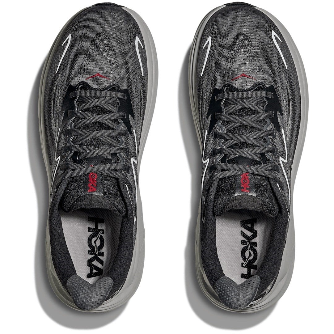 Hoka Clifton 10 - Mens Running Shoes - Carbon Black/Satellite Grey