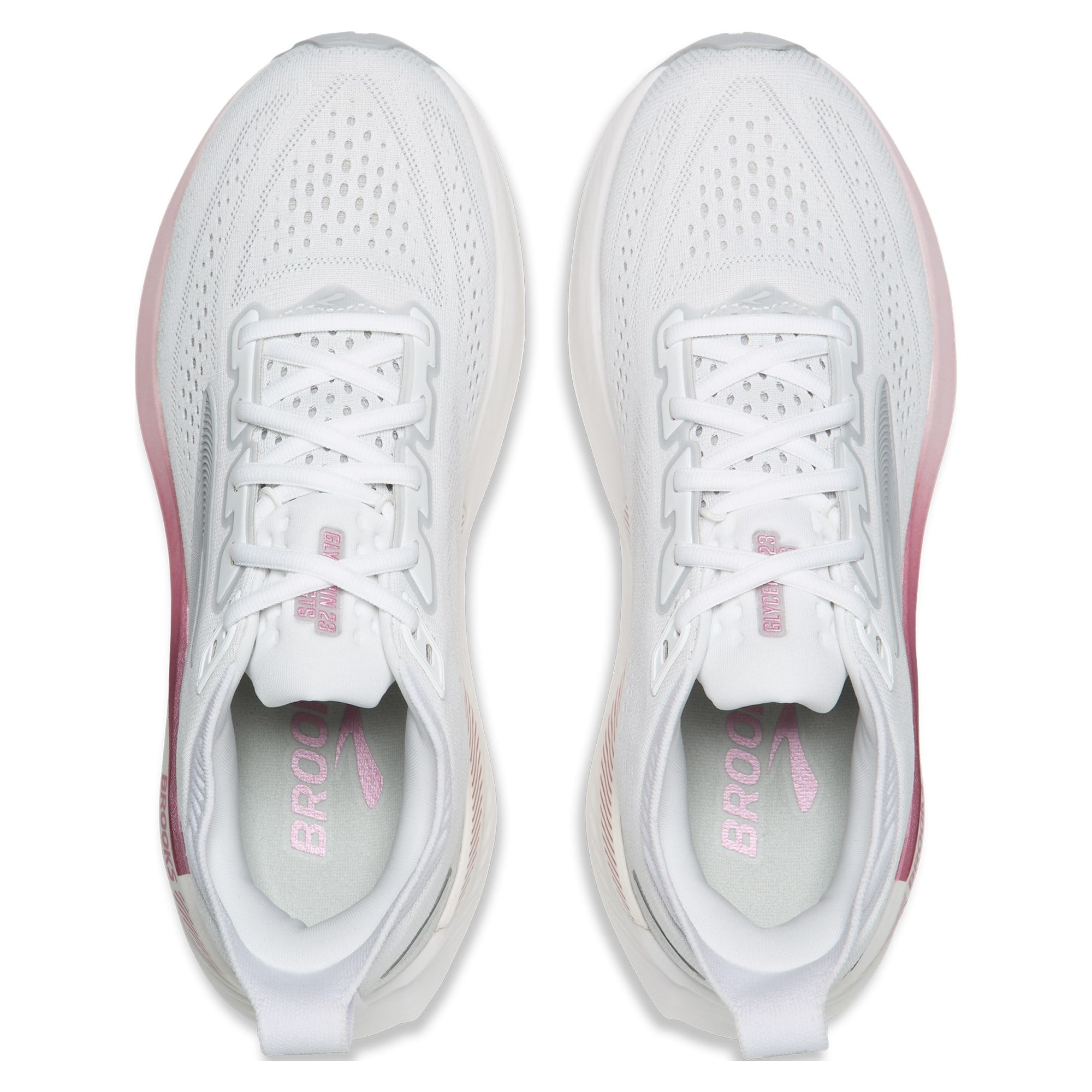 Brooks Glycerin GTS 23 - Womens Running Shoes - White/Harbor Mist/Metal - image 4