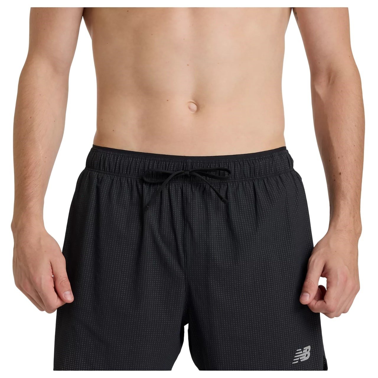 New Balance RC Light Split Mens 5 Inch Shorts - Black